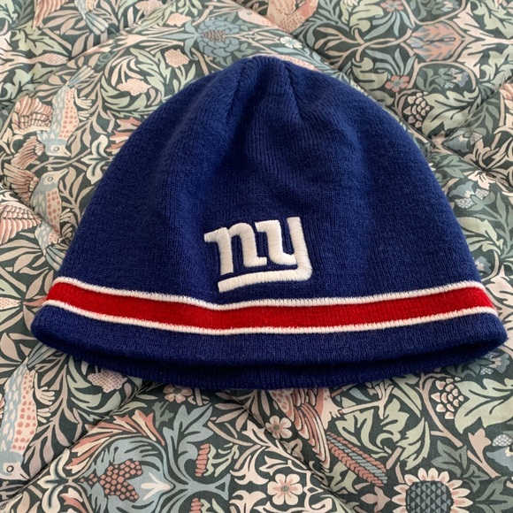 NFL Apparel Other - Blue and Red Knit Beanie with Embroidered Logo